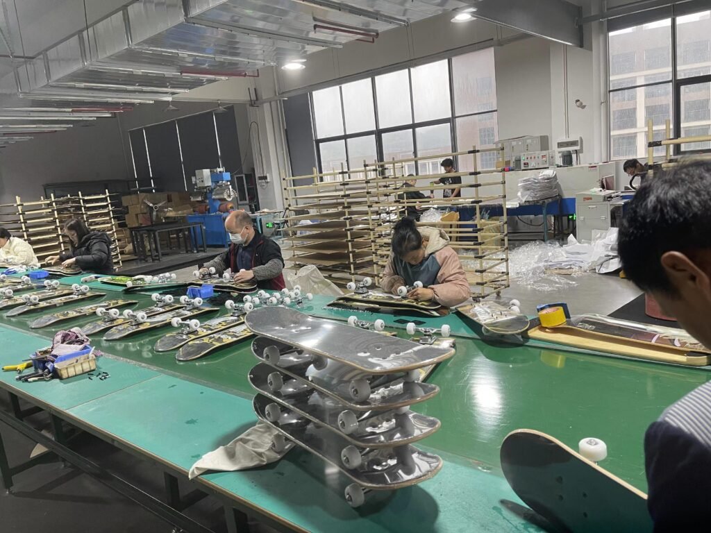 yobang skateboard production line